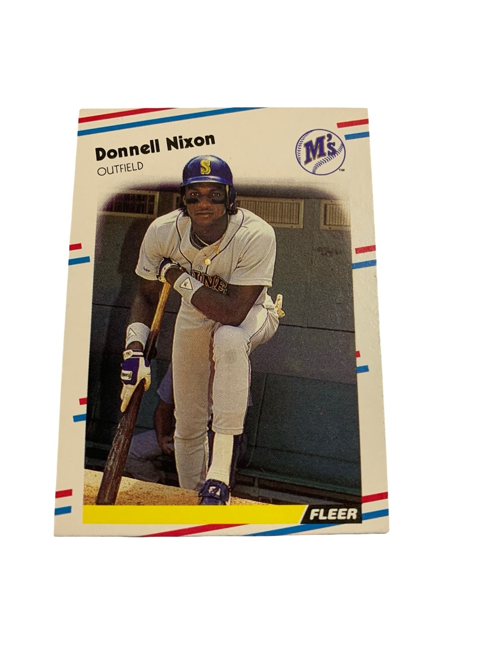 1988 Fleer Baseball #382 Donnell Nixon Seattle Mariners MLB Trading Card